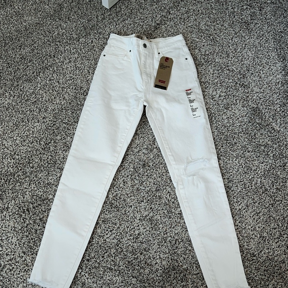 White Levi Jeans